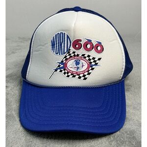 Vintage World 600 Charlotte‎ Motor Speedway Foam Mesh Trucker SnapBack Hat